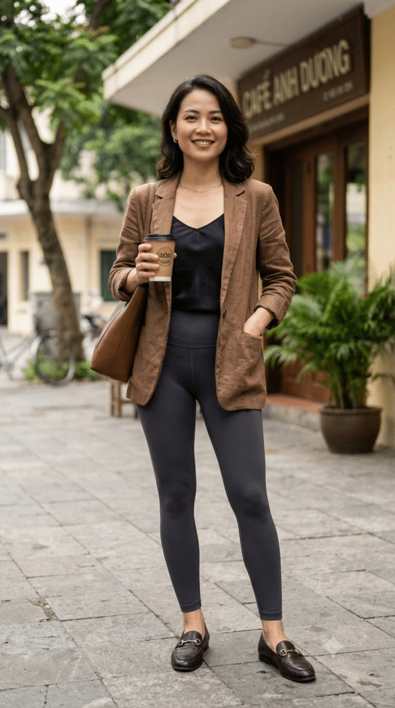 leggings work outfit