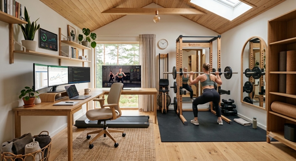 home office gym combo