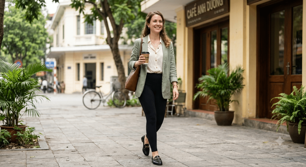 leggings work outfit