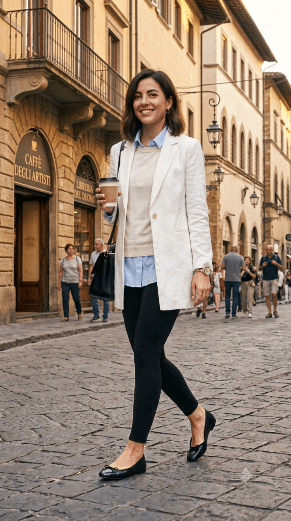leggings work outfit