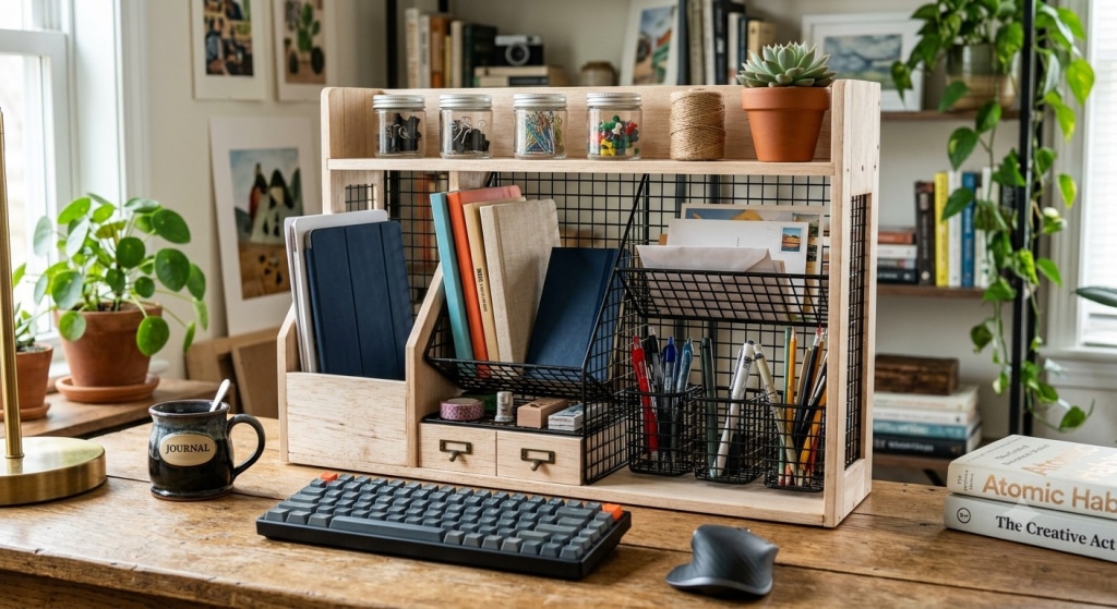 diy office desk accessories