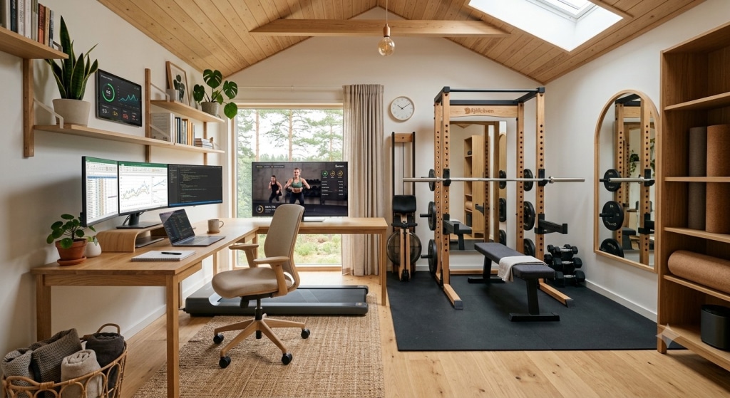 home office gym combo