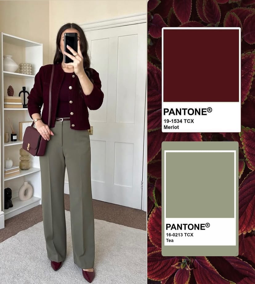 green pants outfit work formal