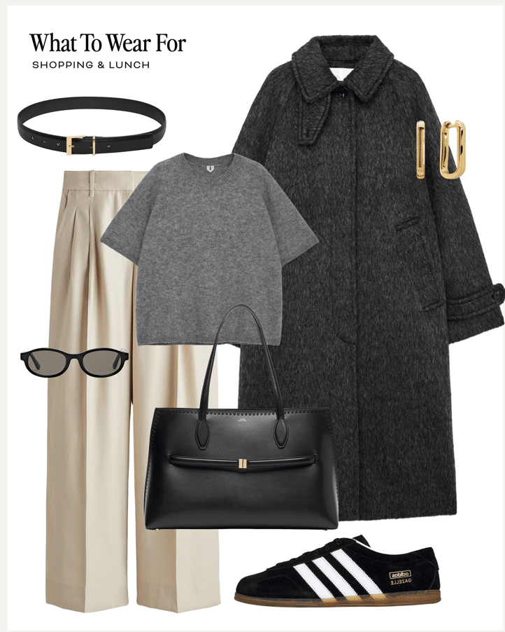 beige pants work outfit women
