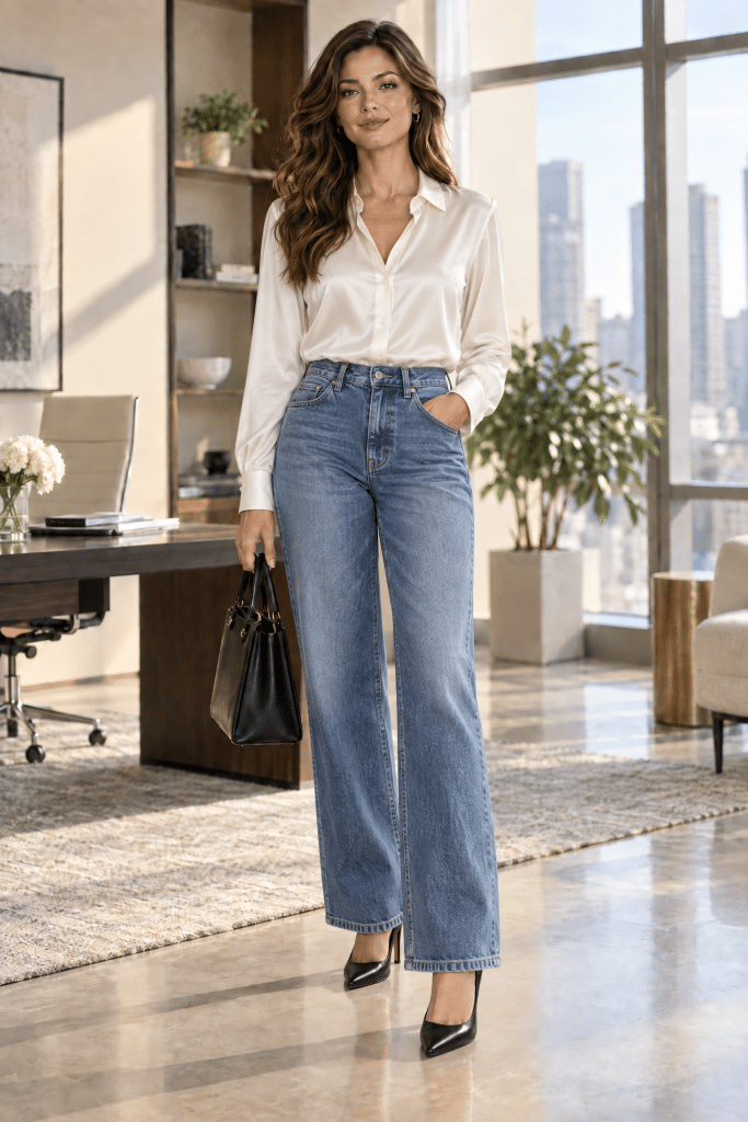 Work outfit denim