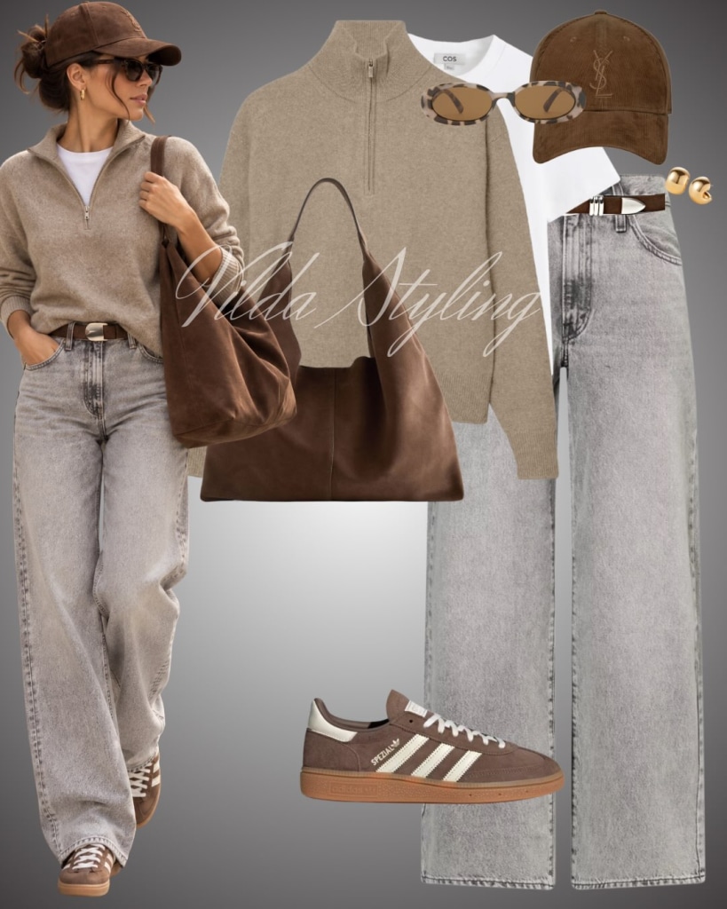 beige pants work outfit women