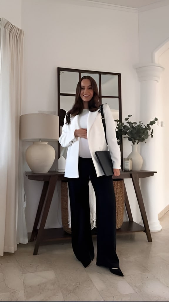 work outfit pregnant women summer