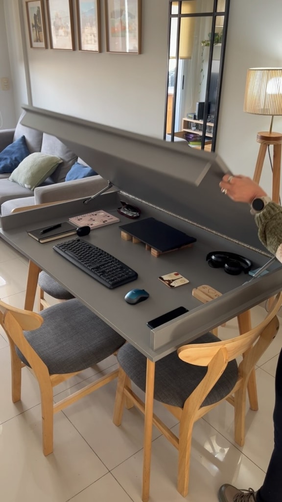 home office desk hidden