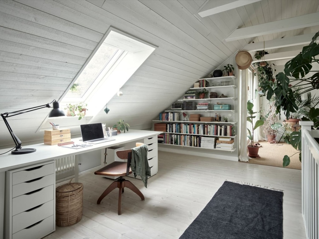 home office desk hidden
