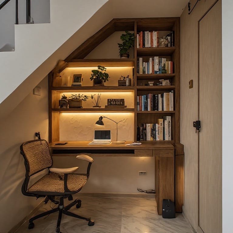 home office desk hidden