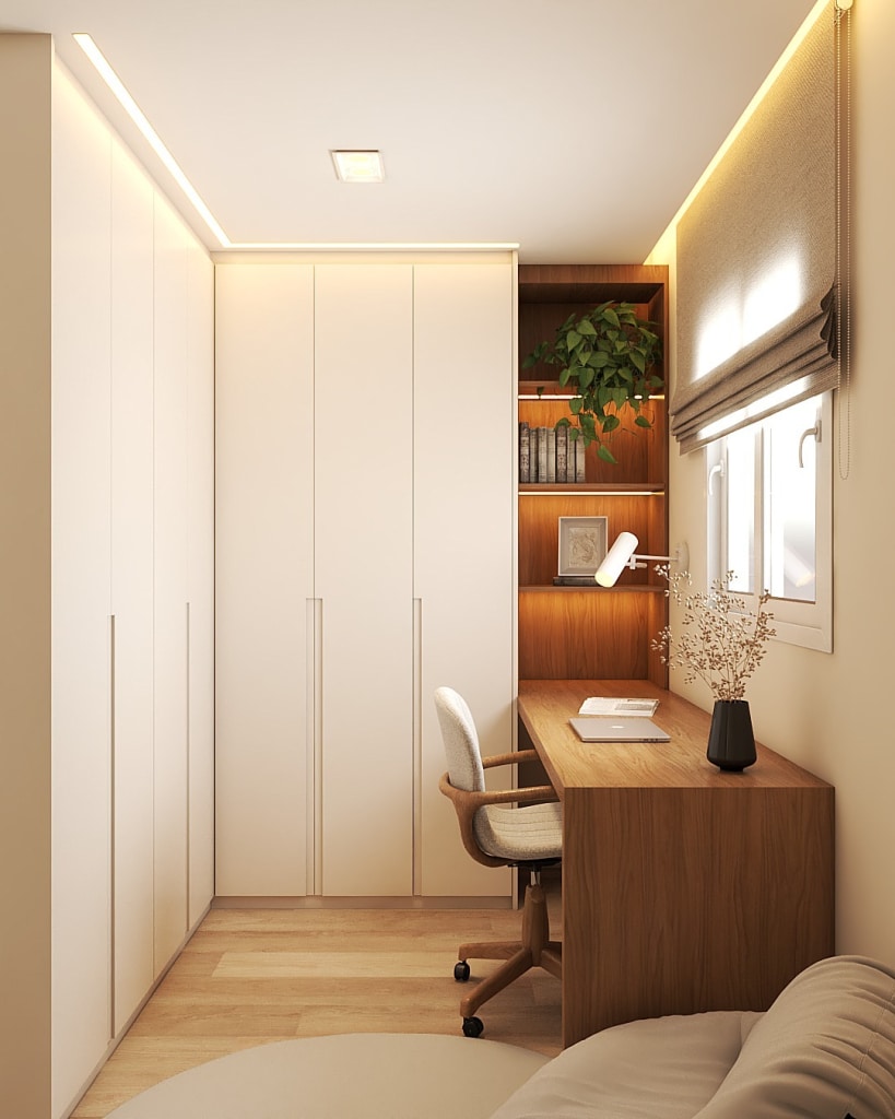 home office desk hidden