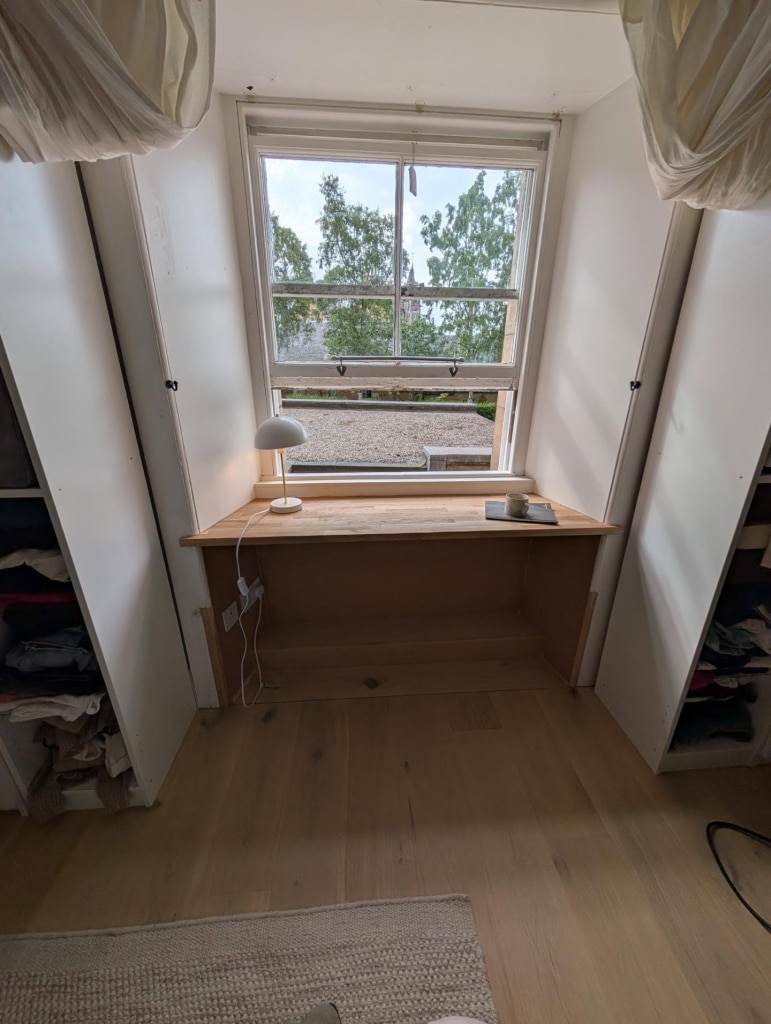 home office desk hidden