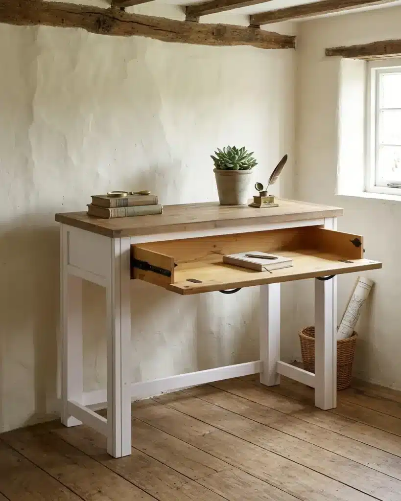home office desk hidden