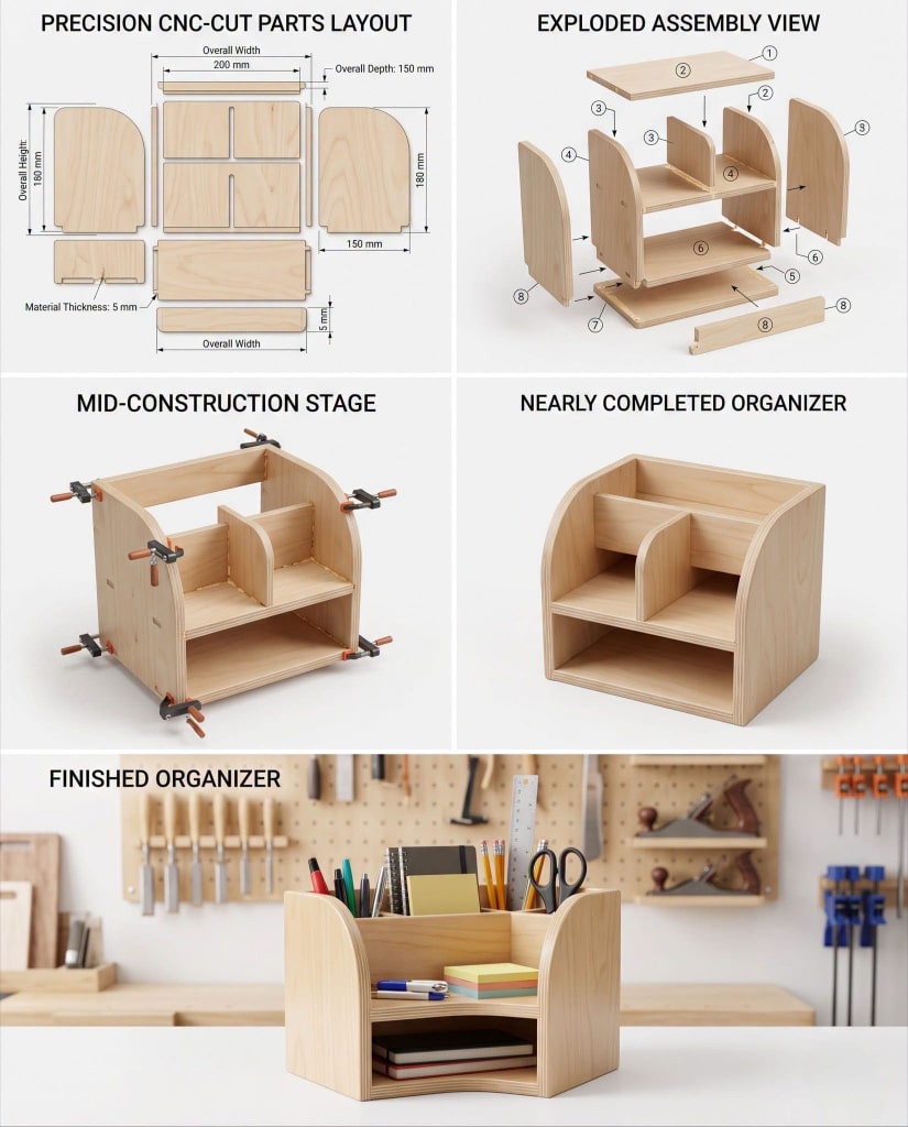 diy office desk accessories