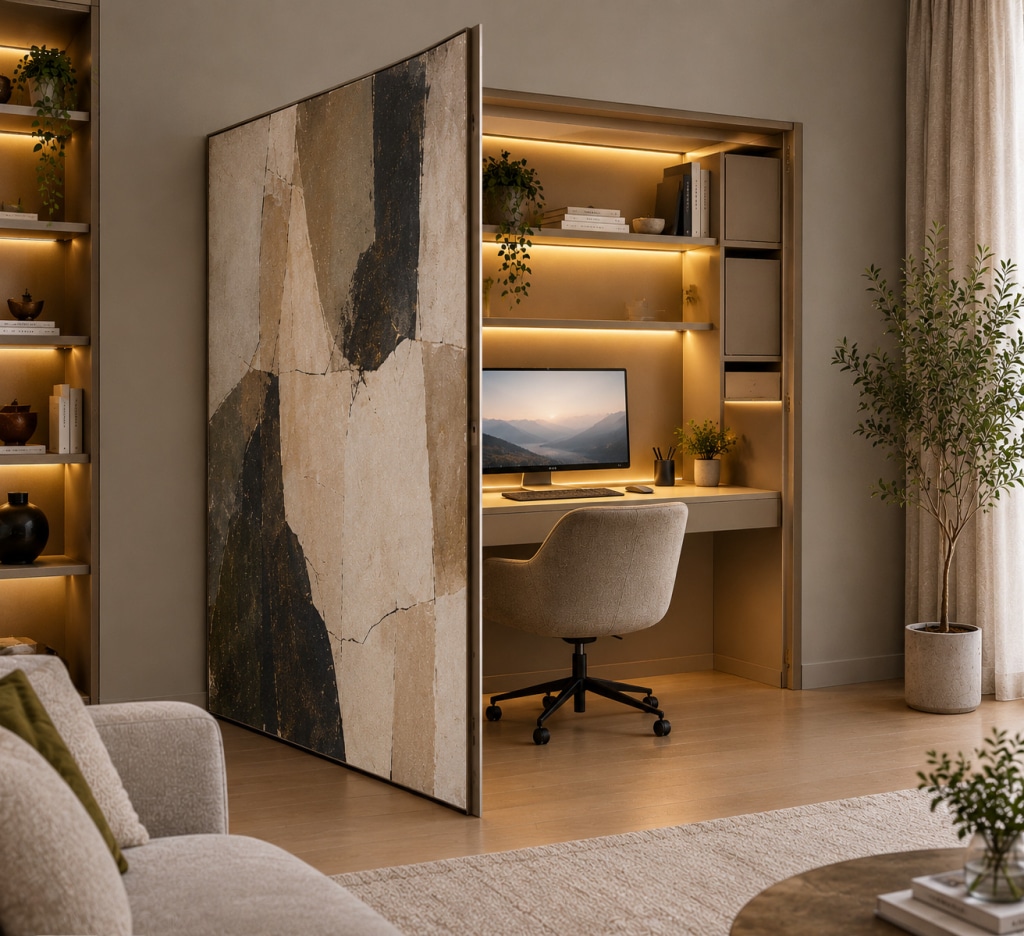 home office desk hidden