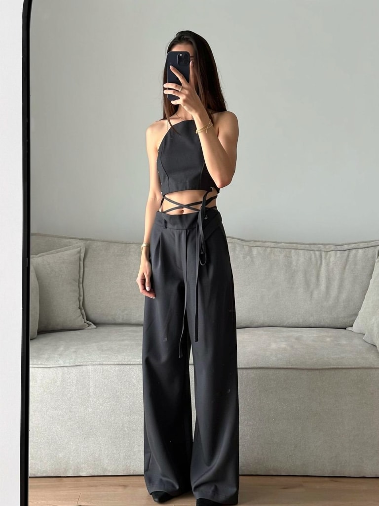 work outfit black pants