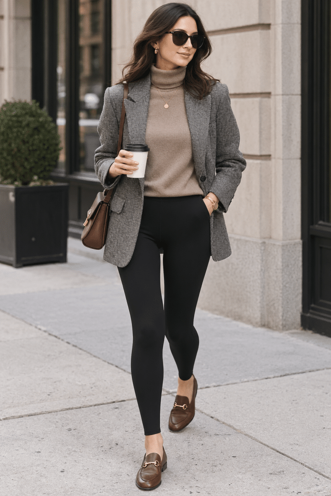 leggings work outfit