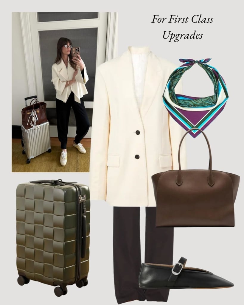 airport outfit work trip summer