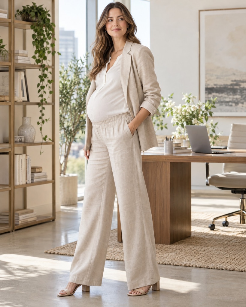 work outfit pregnant women summer