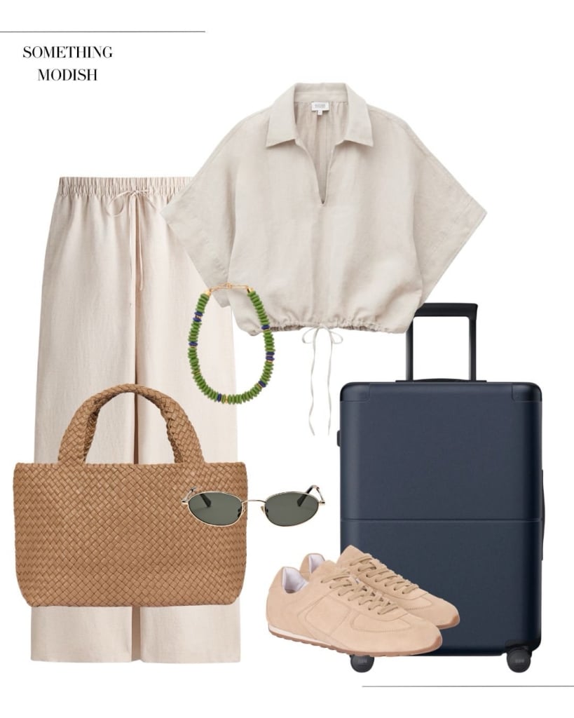 airport outfit work trip summer